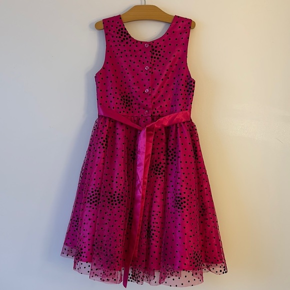 Jona Michelle Pink Polka Dot Formal Dress - Picture 3 of 4
